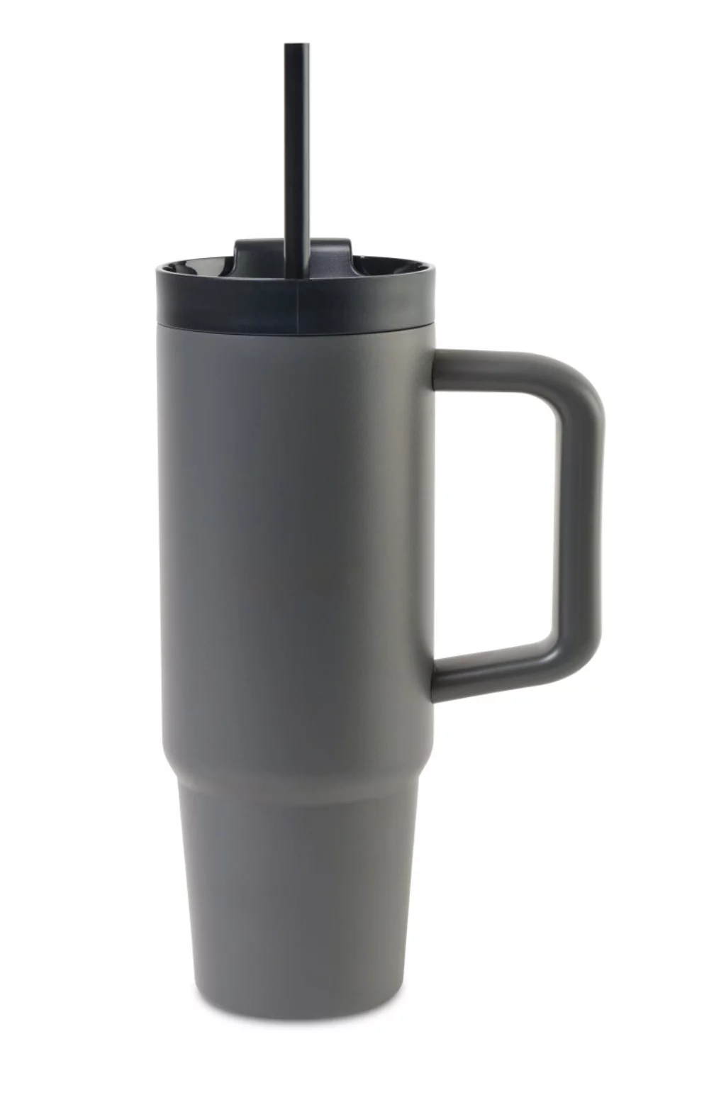 Adrian Travel Tumbler with Straw - 30 Oz. - Dark Grey
