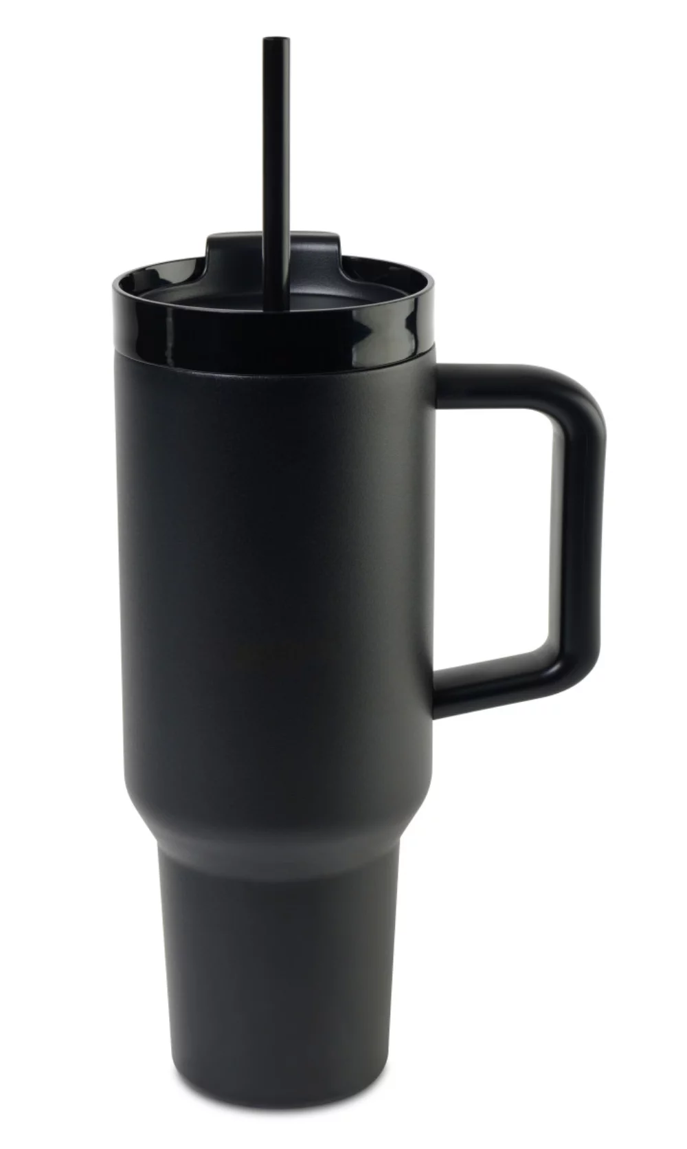 Gobelet de voyage Adrian avec paille - 40 oz - Noir