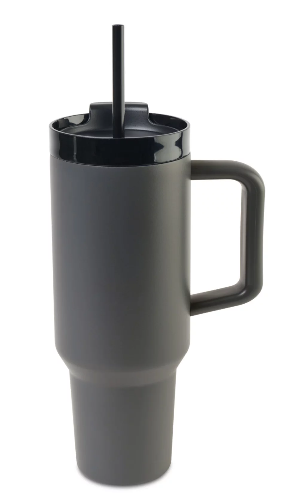 Adrian Travel Tumbler with Straw - 40 Oz. - Dark Grey