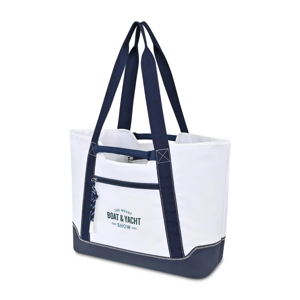 Harborside Medium Boat Bag - White