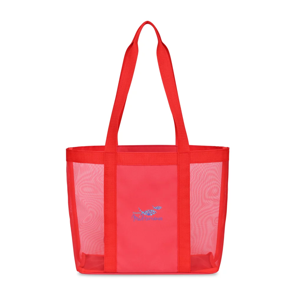 Mesh Tote Bag - Red