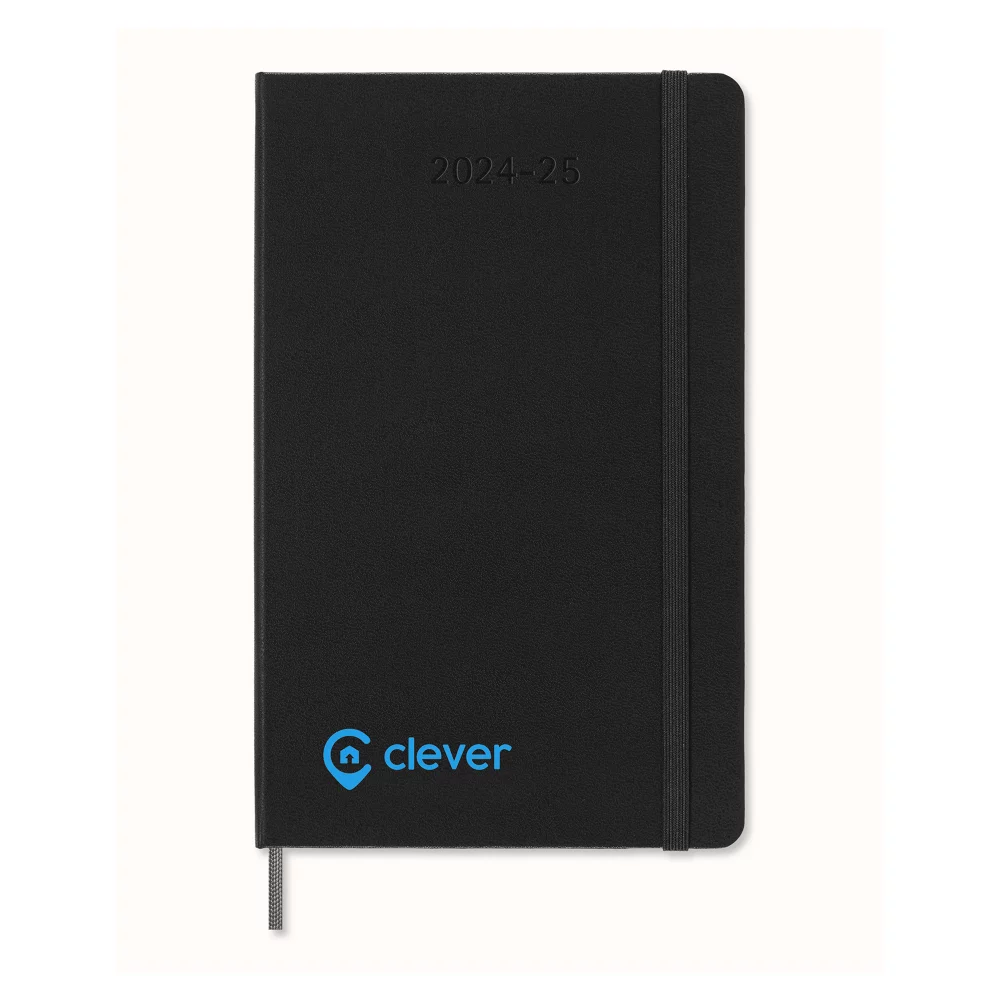 Moleskine® Hard Cover Large 12-Month Weekly 2025 Planner - Black