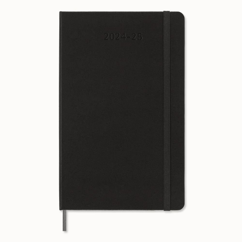 Moleskine® Hard Cover Large 12-Month Weekly 2025 Planner - Black