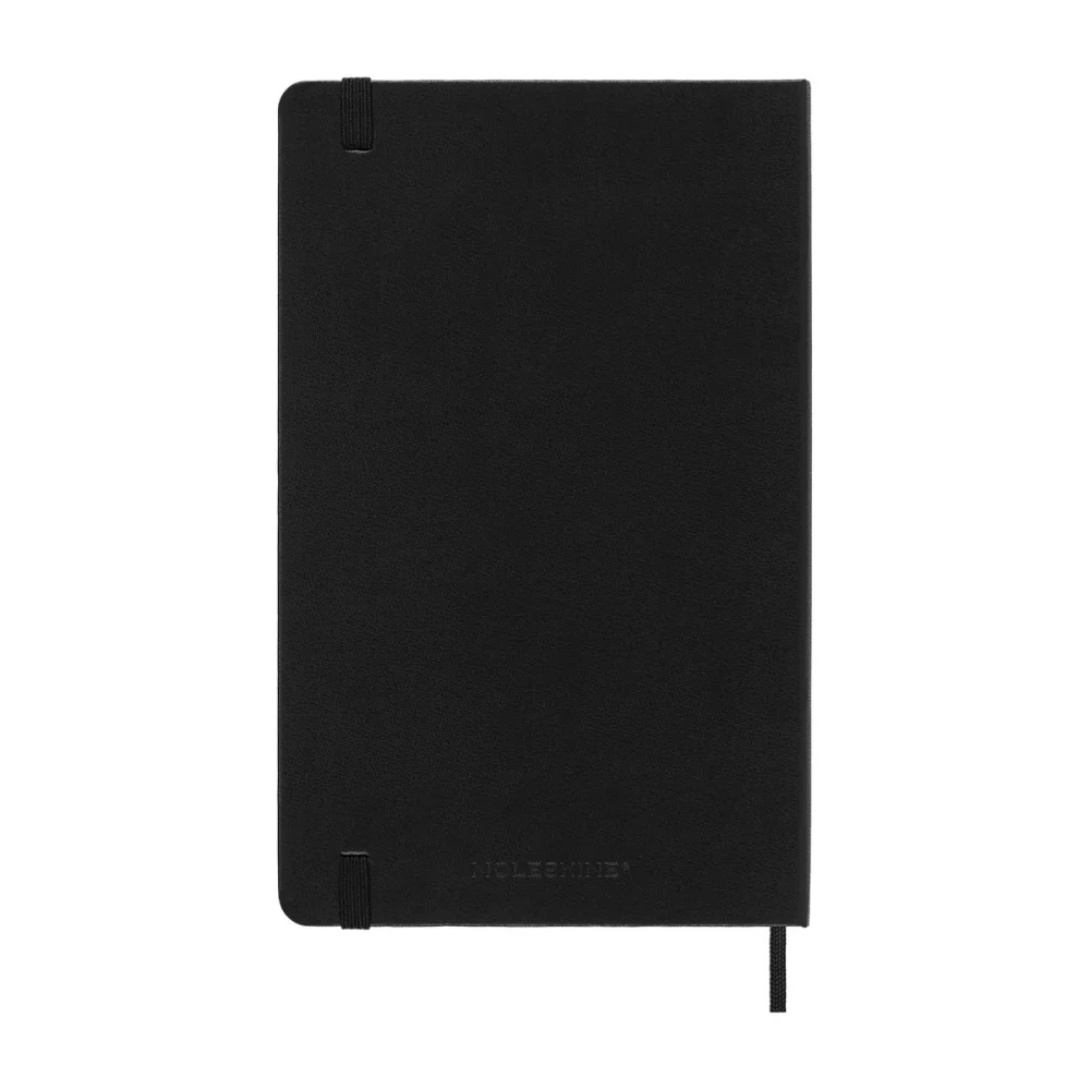 Agenda Moleskine® à couverture rigide grand format pour 12 mois, semaine par semaine, année 2025 - Noir