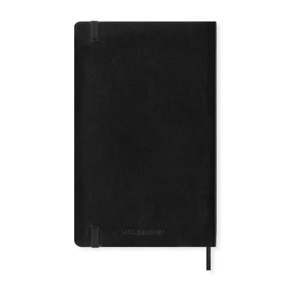 Agenda Moleskine® à couverture souple grand format de 12 mois pour la semaine 2025 - Noir