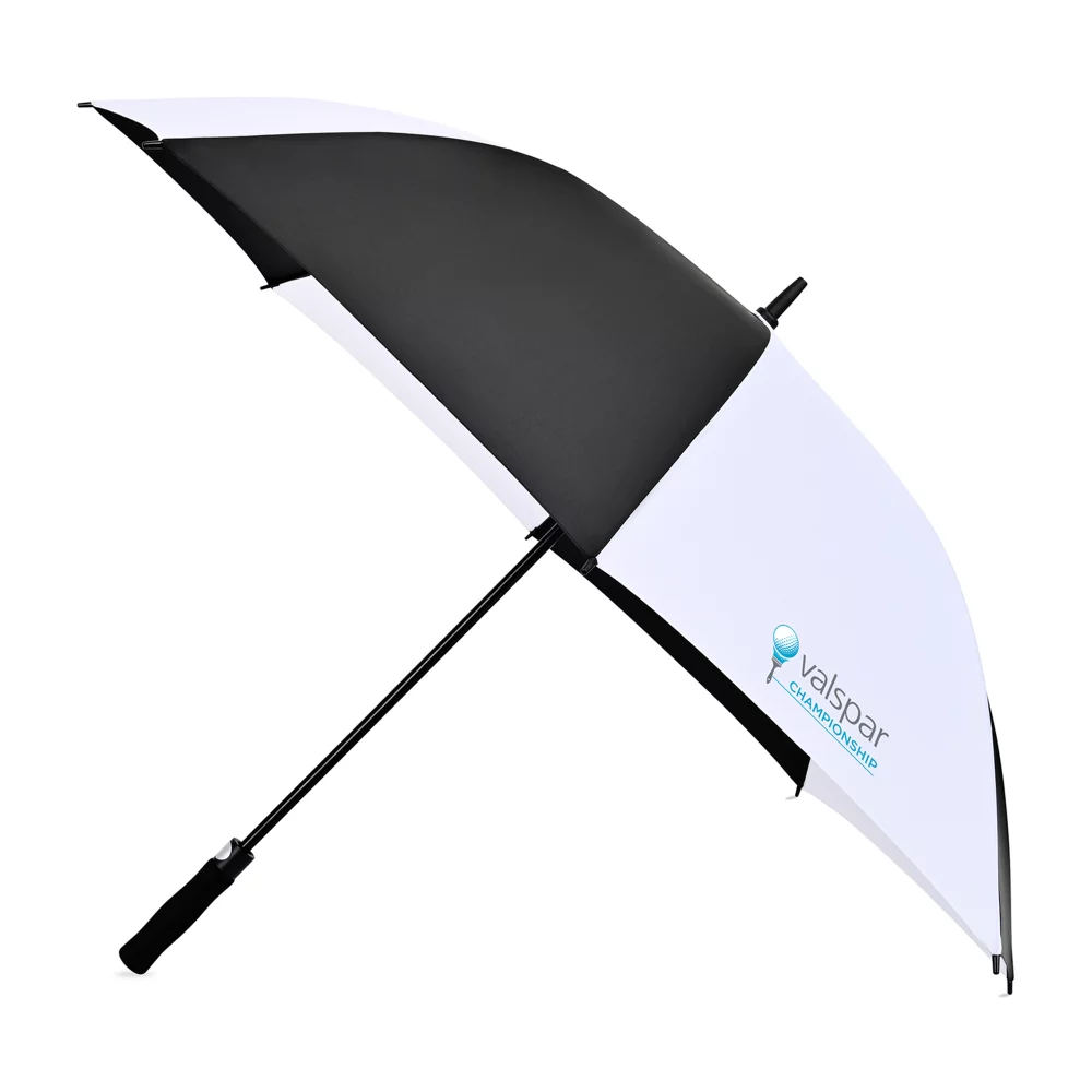 Parapluie de golf automatique Elements 60" en matériaux recyclés - Noir-Blanc