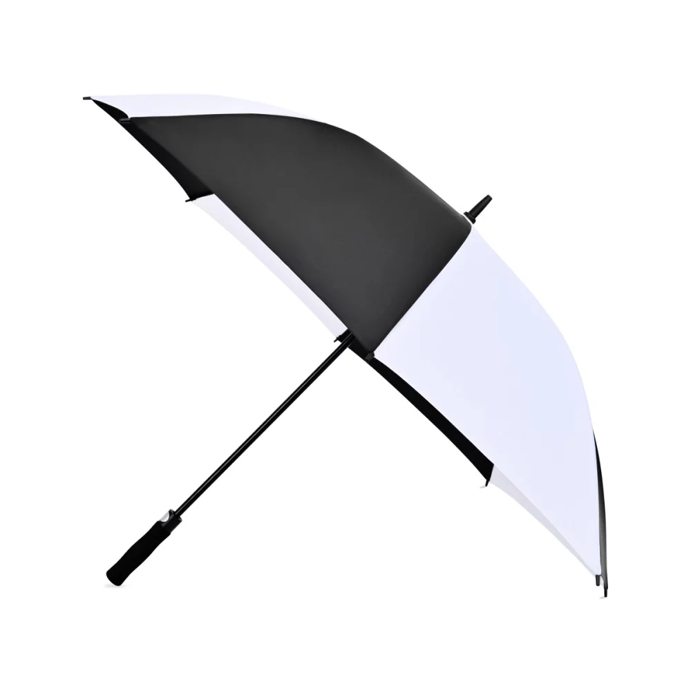 Parapluie de golf automatique Elements 60" en matériaux recyclés - Noir-Blanc