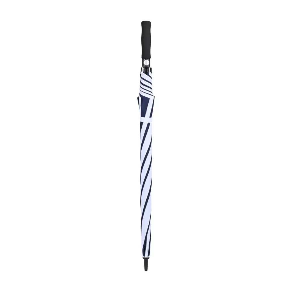 Elements 60" Recycled Auto Open Golf Umbrella - Navy-White