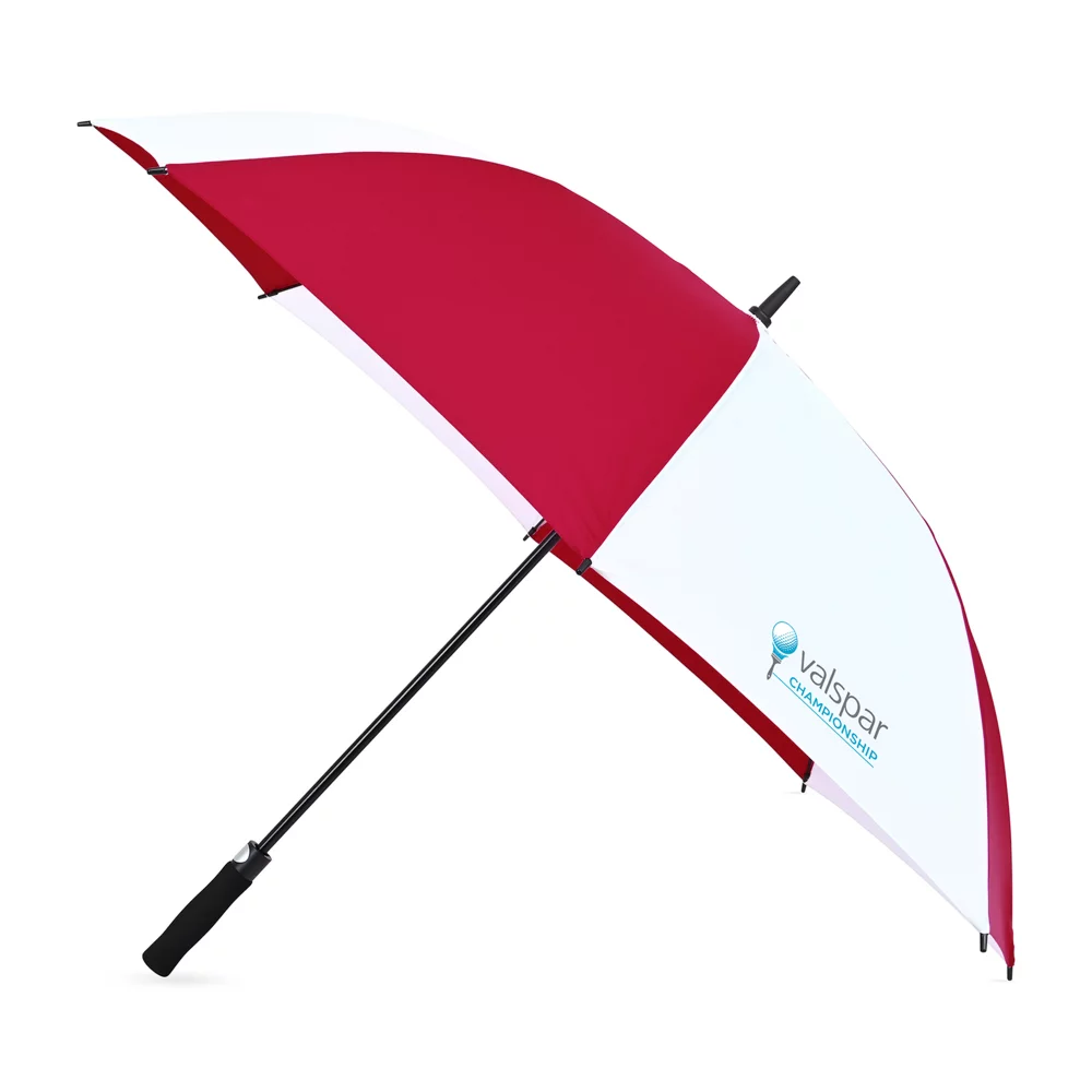 Parapluie de golf automatique recyclé Elements 60" - Rouge-Blanc