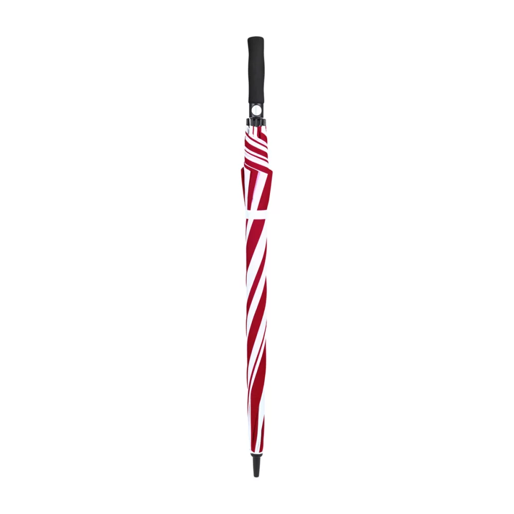 Elements 60" Recycled Auto Open Golf Umbrella - Red-White