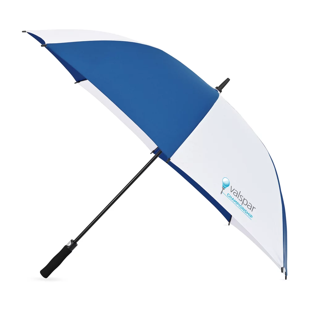 Parapluie de golf automatique recyclé Elements 60" - Royal-Blanc
