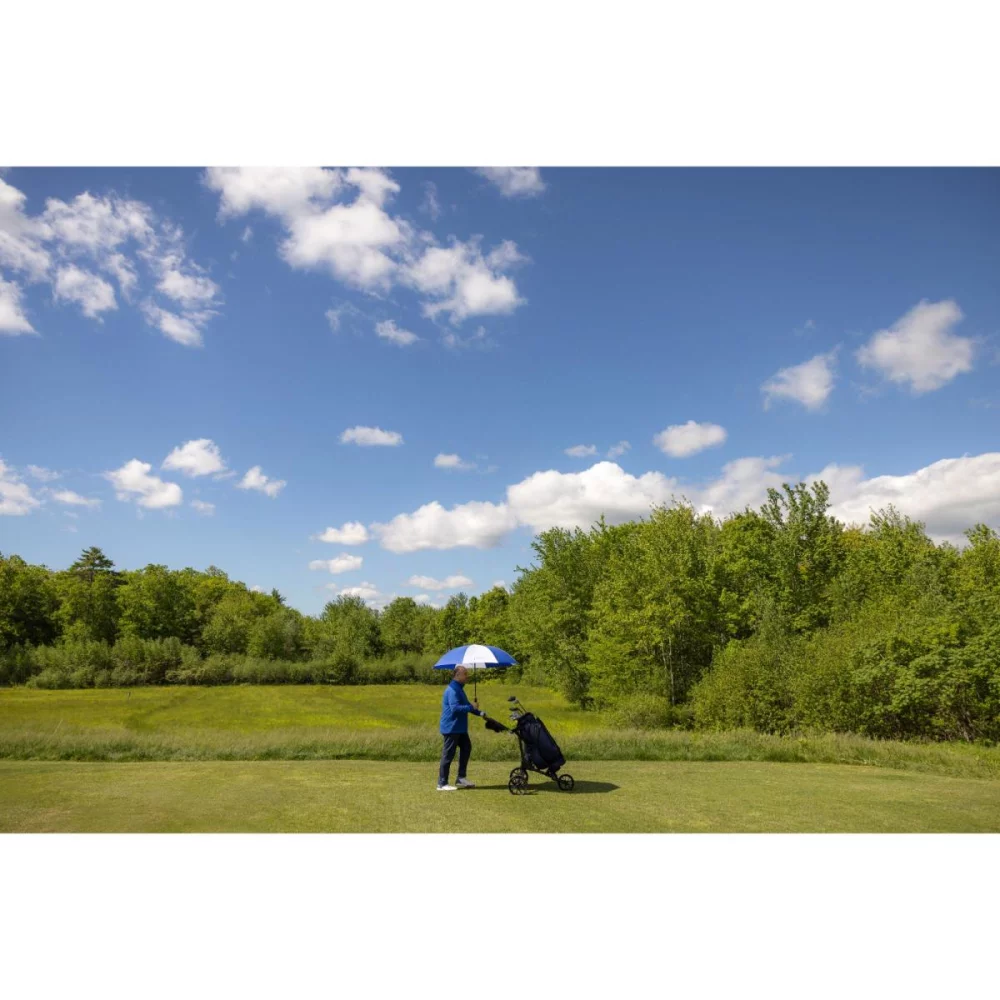 Parapluie de golf automatique recyclé Elements 60" - Royal-Blanc