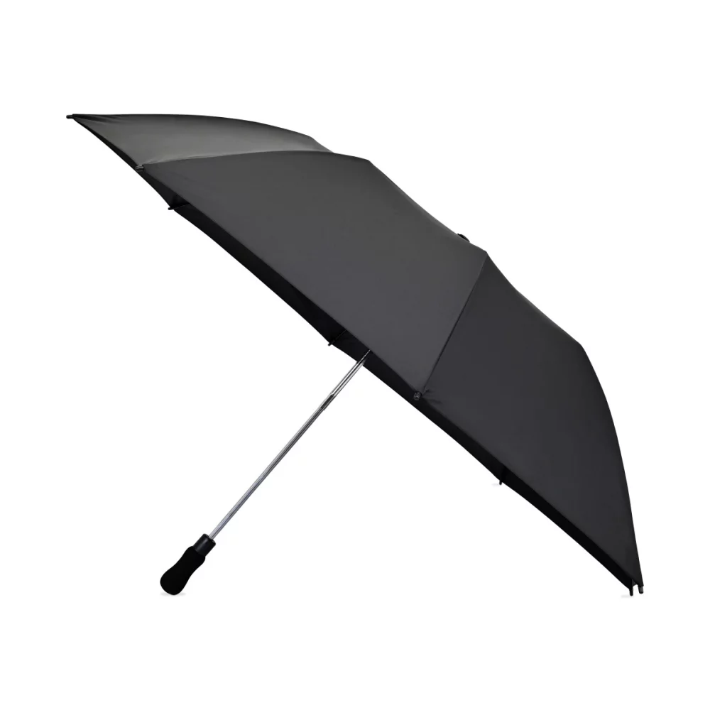 Elements 58" Recycled Auto Open Travel Folding Umbrella - Black
