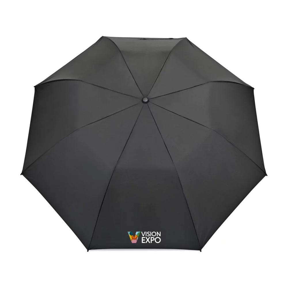 Parapluie pliant de voyage automatique recyclé Elements 58" - Noir