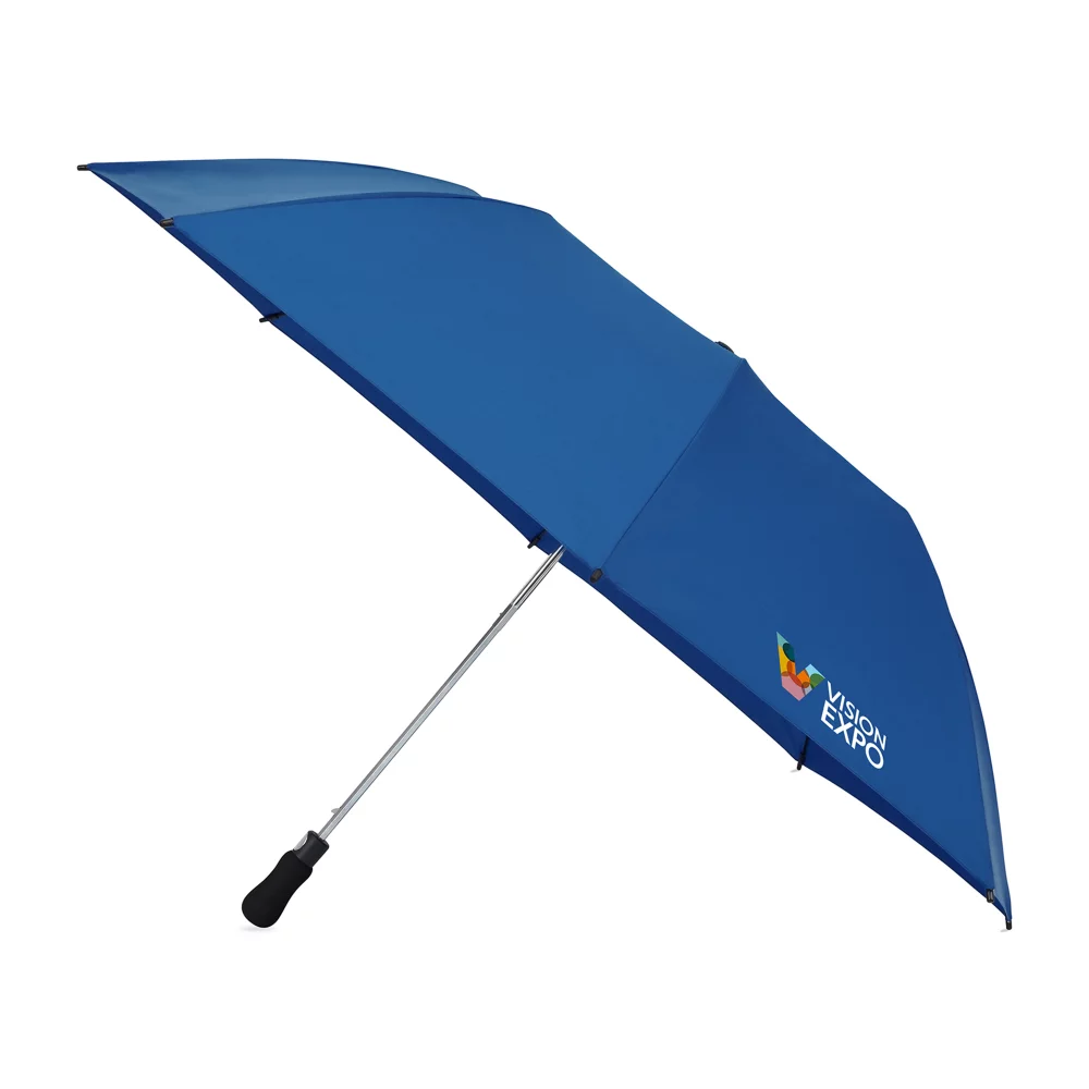 Parapluie pliant de voyage automatique recyclé Elements 58" - Bleu royal