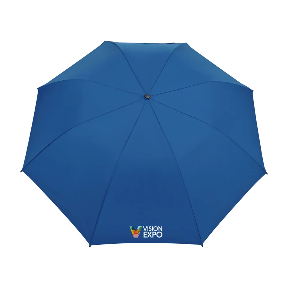 Elements 58" Recycled Auto Open Travel Folding Umbrella - Royal Blue