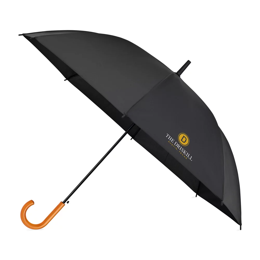 Parapluie d'hospitalité automatique recyclé Elements 50" - Noir