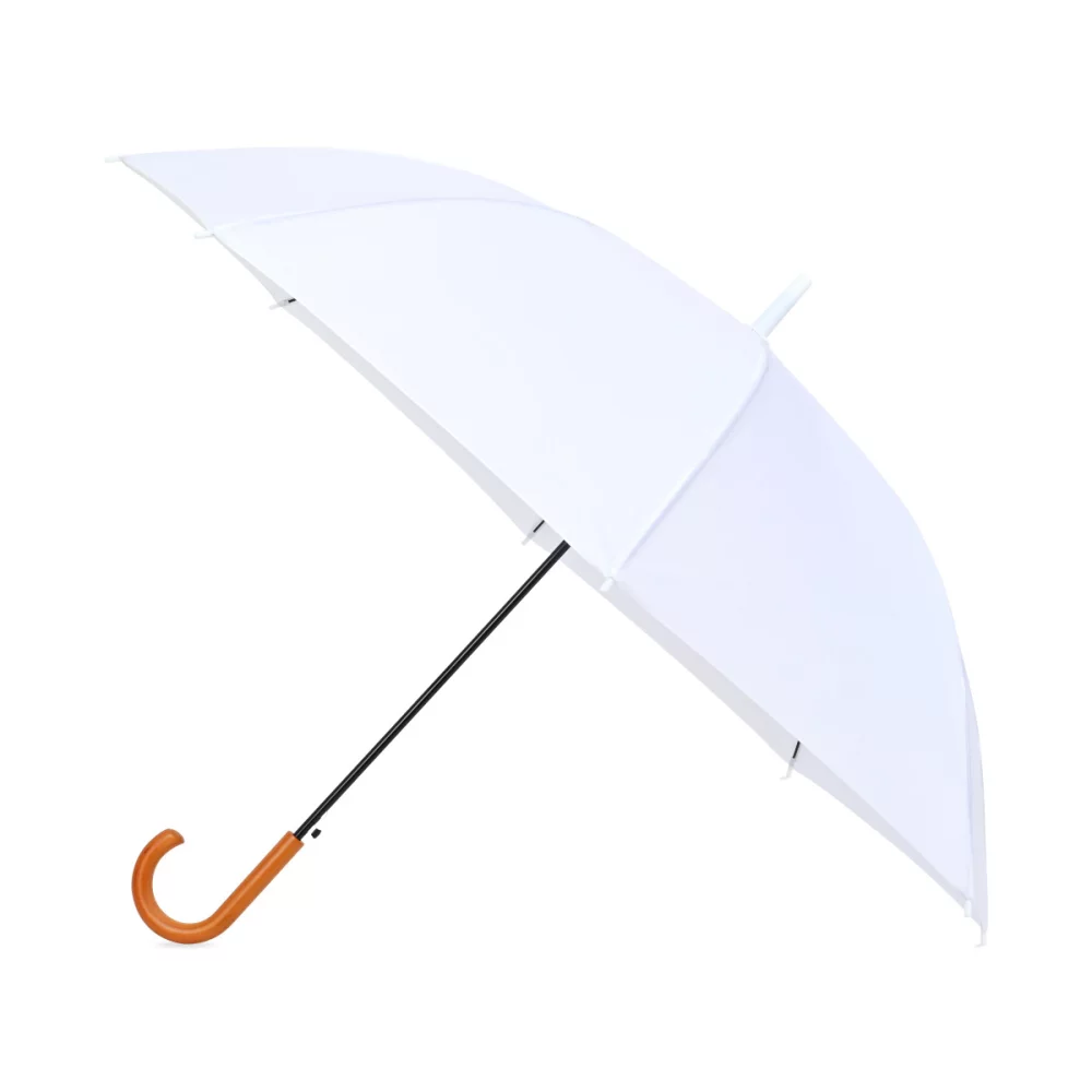 Parapluie d'accueil automatique recyclé Elements 50" - Blanc