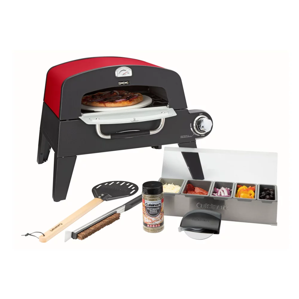 Cuisinart Outdoors® Pizza Oven - Black-Red