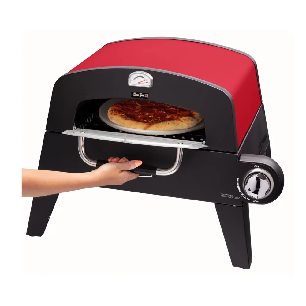 Cuisinart Outdoors® Pizza Oven - Black-Red