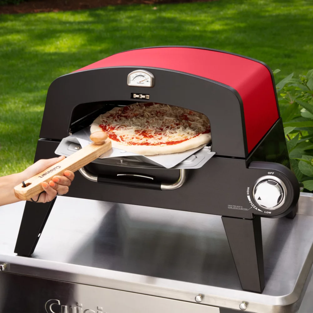 Cuisinart Outdoors® Pizza Oven - Black-Red
