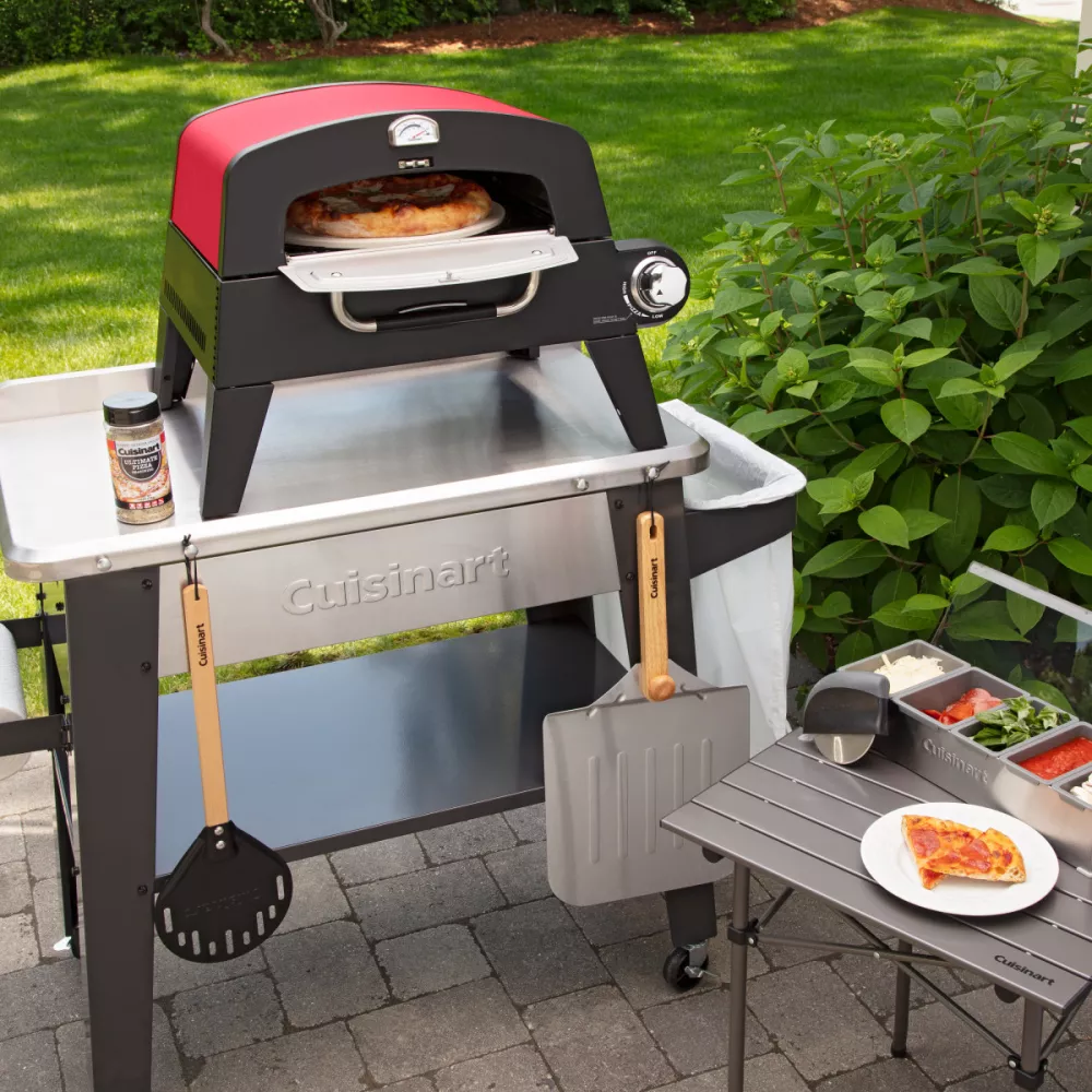 Cuisinart Outdoors® Pizza Oven - Black-Red