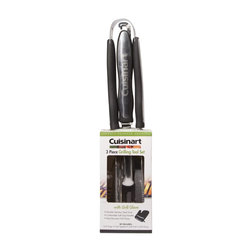 Ensemble d'ustensiles de barbecue Cuisinart Outdoors® 4 pièces - Noir