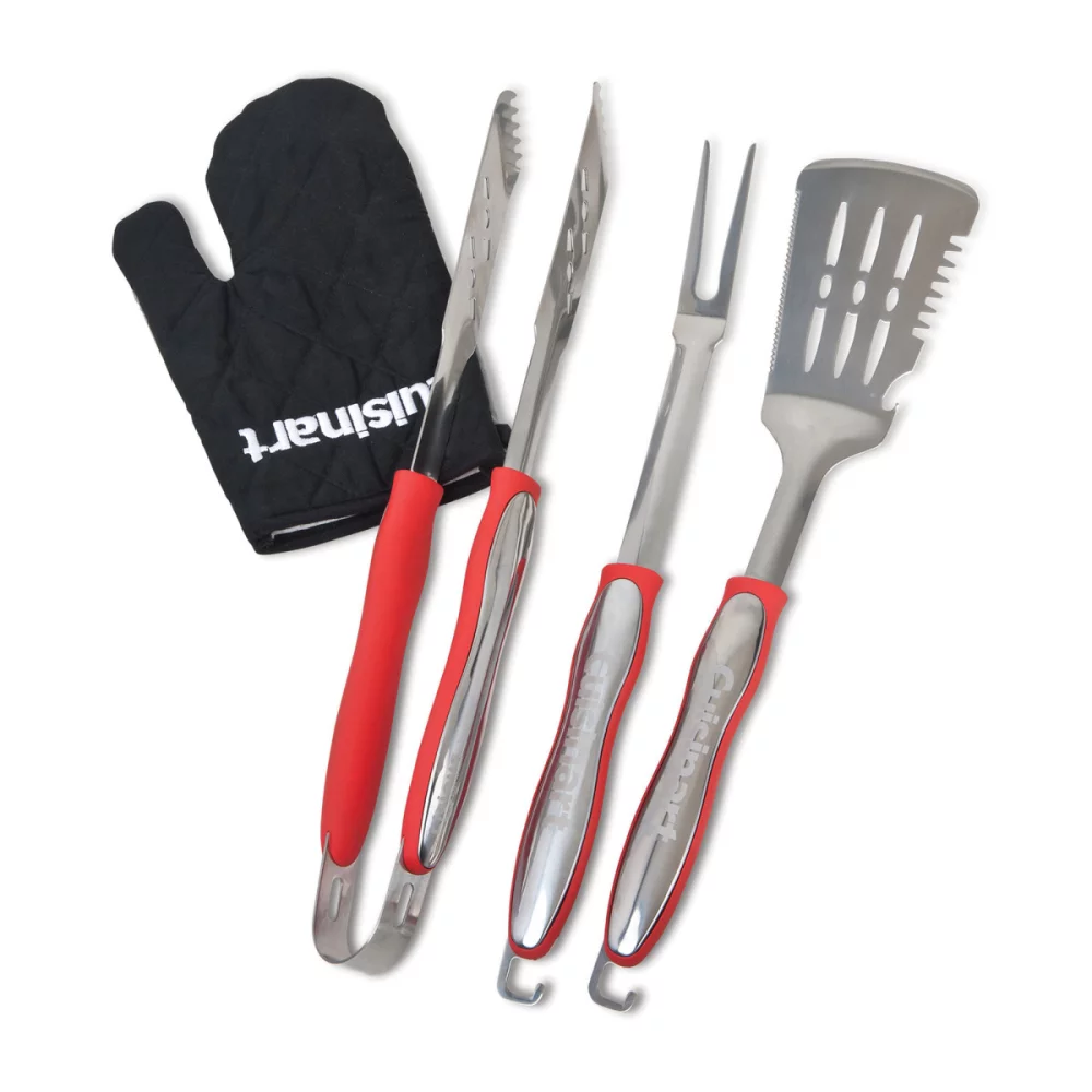 Cuisinart Outdoors® 4-Piece Grill Tool Set - Red