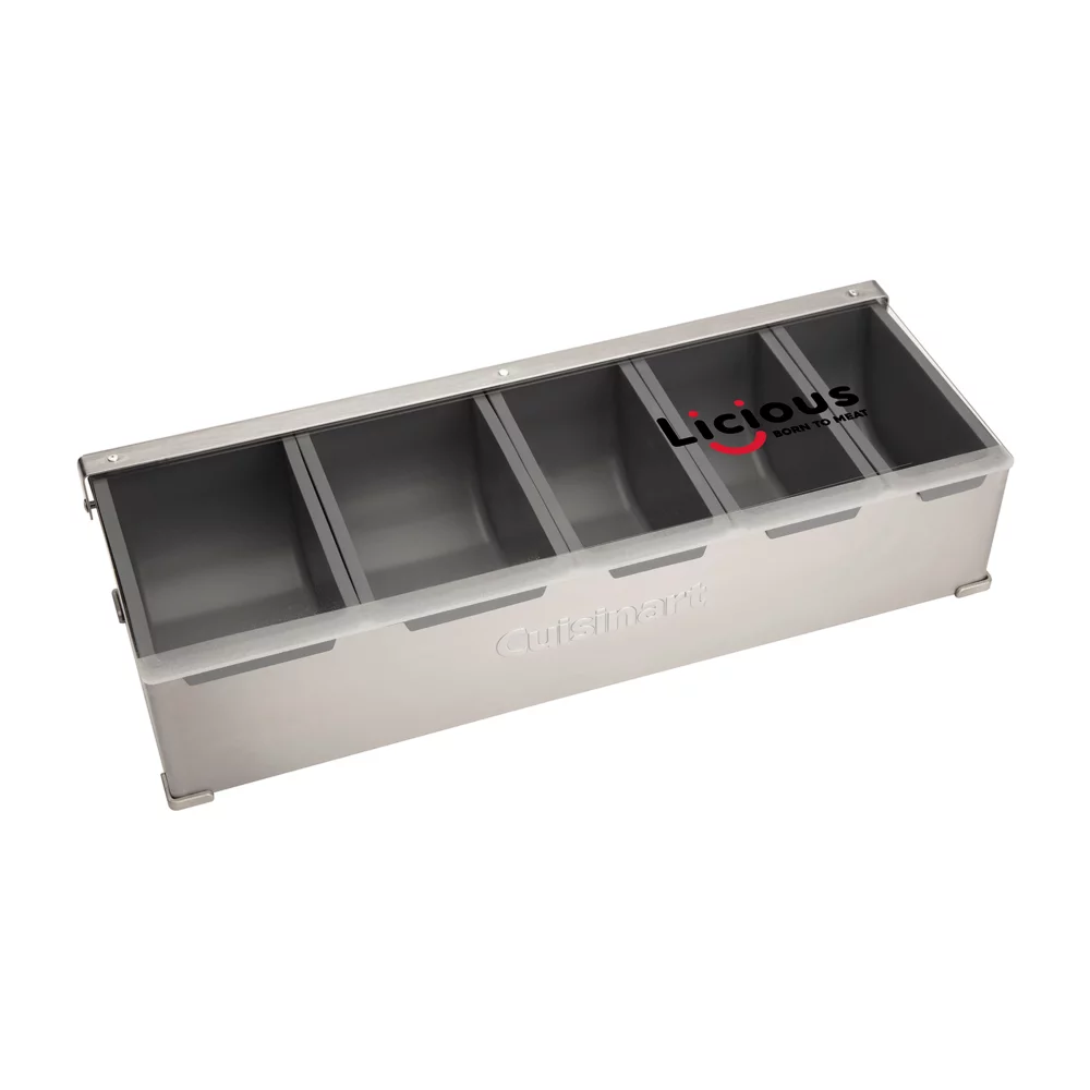 Station à condiments et garnitures Cuisinart Outdoor® - Acier inoxydable