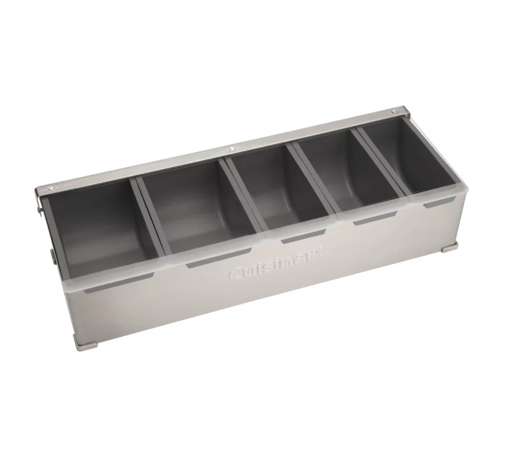 Station à condiments et garnitures Cuisinart Outdoor® - Acier inoxydable