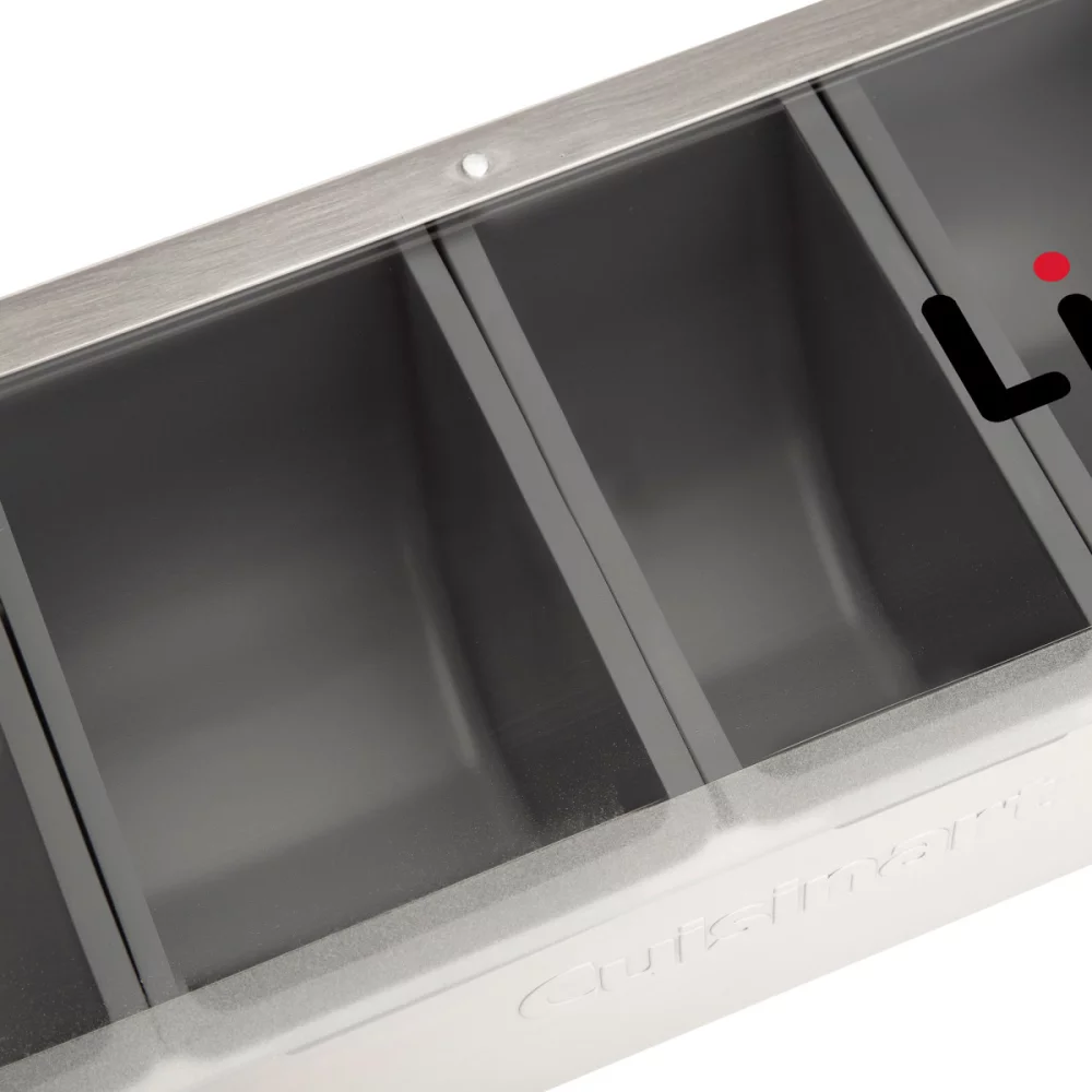 Station à condiments et garnitures Cuisinart Outdoor® - Acier inoxydable