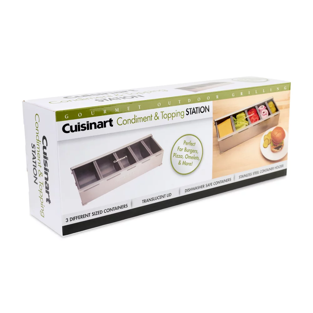Cuisinart Outdoor® Condiment and Topping Station - Stainless Steel