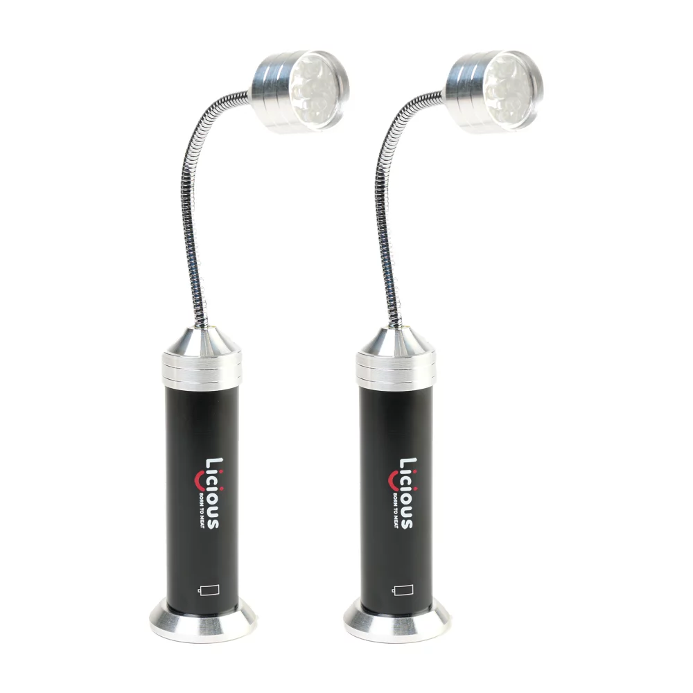 Lumières de gril à LED magnétiques en 2 pièces Cuisinart Outdoors® - Noir