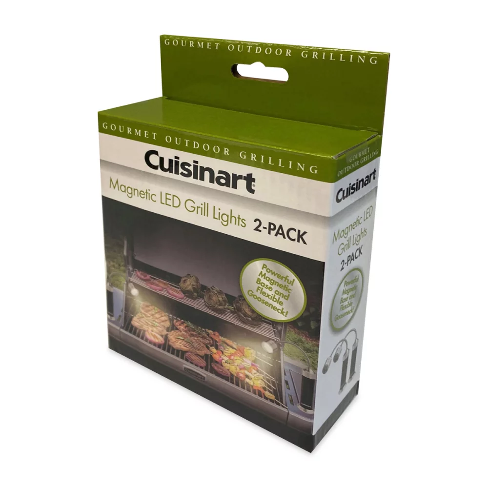 Cuisinart Outdoors® 2-Piece Magnetic LED Grill Lights - Black