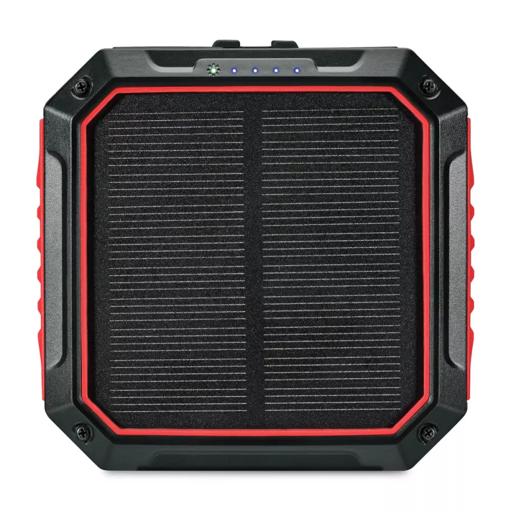 Banque d'alimentation solaire iLive™ avec lumière et chargeur sans fil - Noir