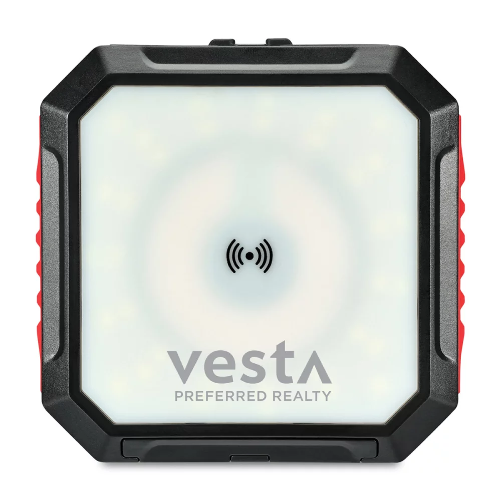 iLive™ Solar Power Bank & Light with Wireless Charger - Black