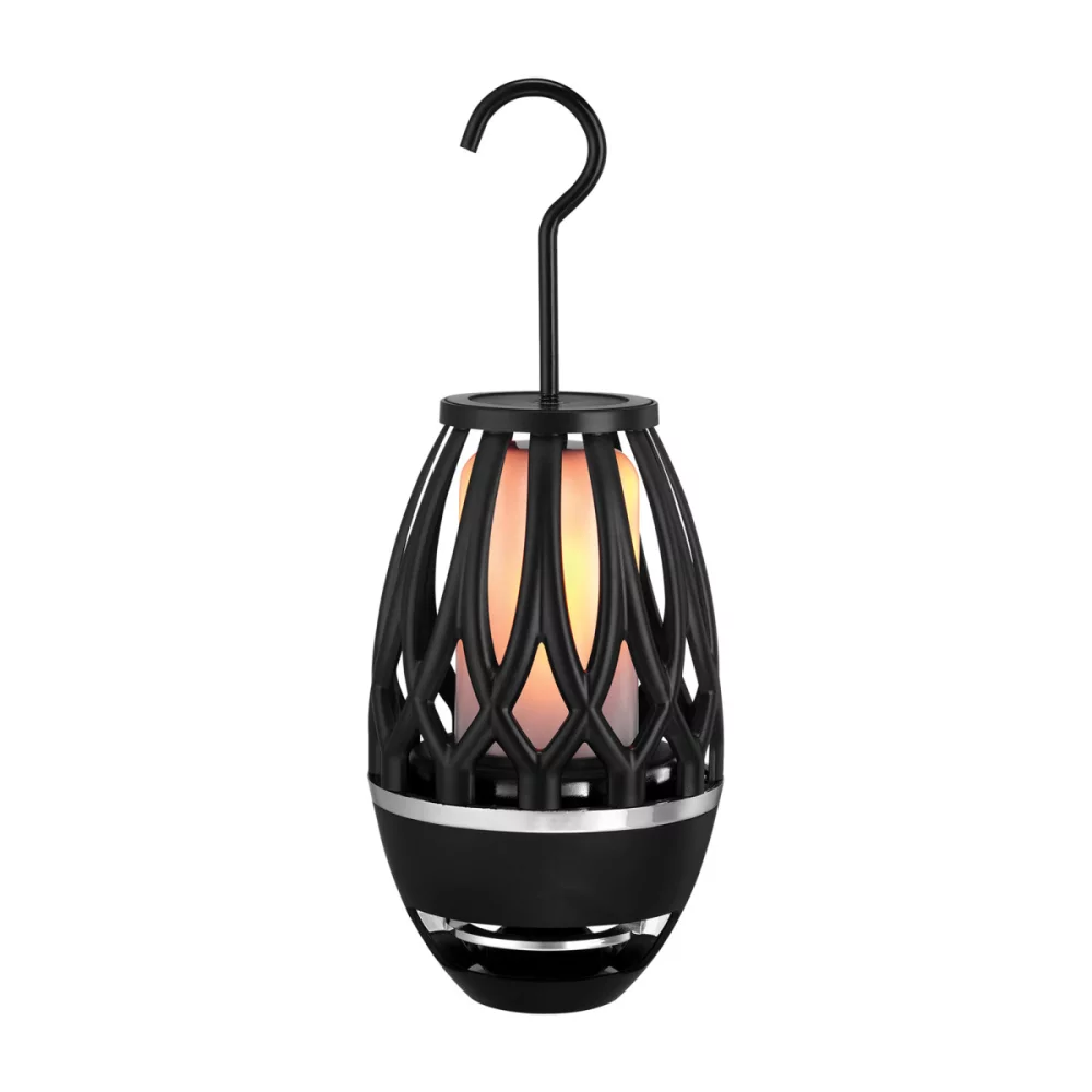 iLive™ Tiki & Bluetooth Speakers with LED Flame - Black