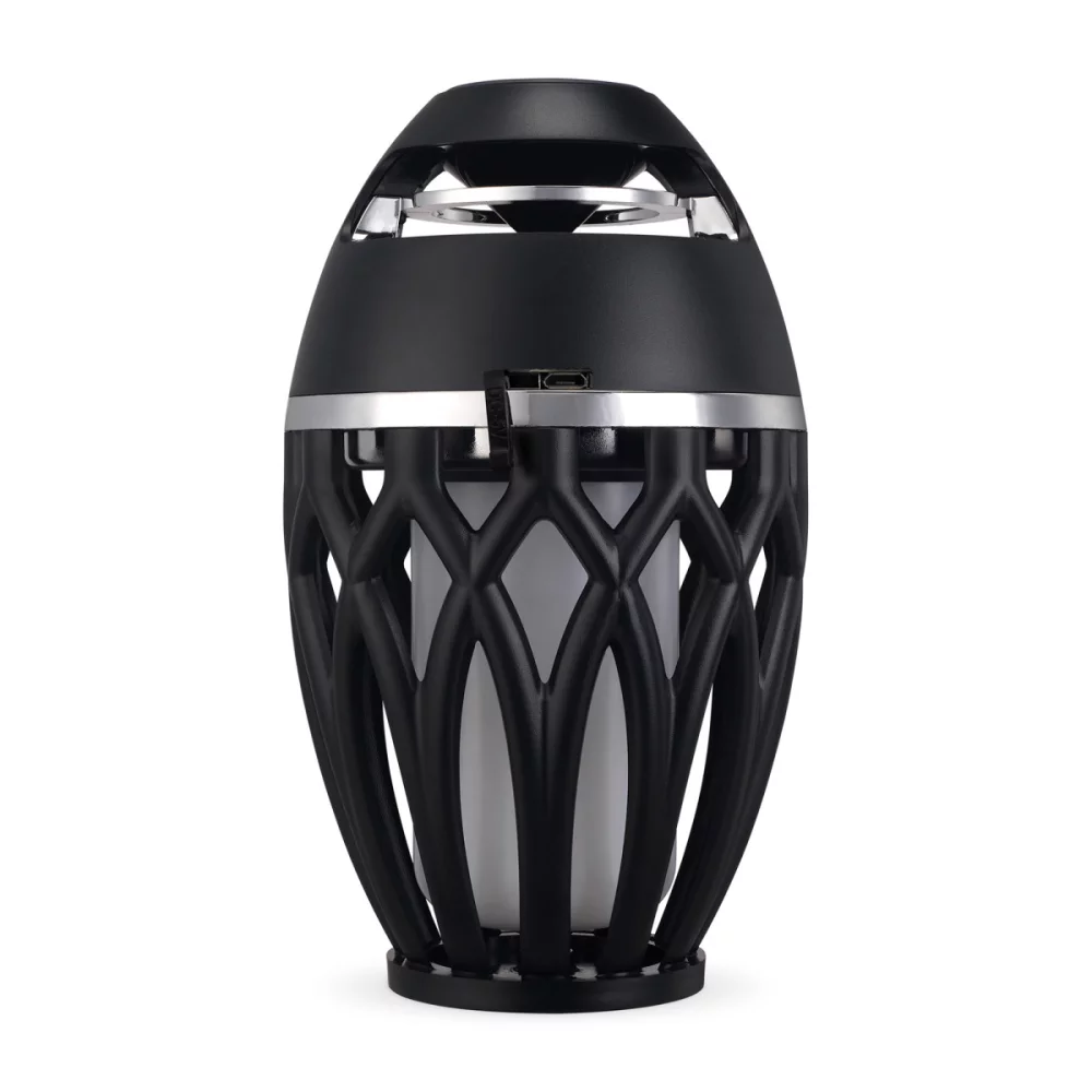 Enceintes iLive™ Tiki & Bluetooth avec flamme LED - Noir