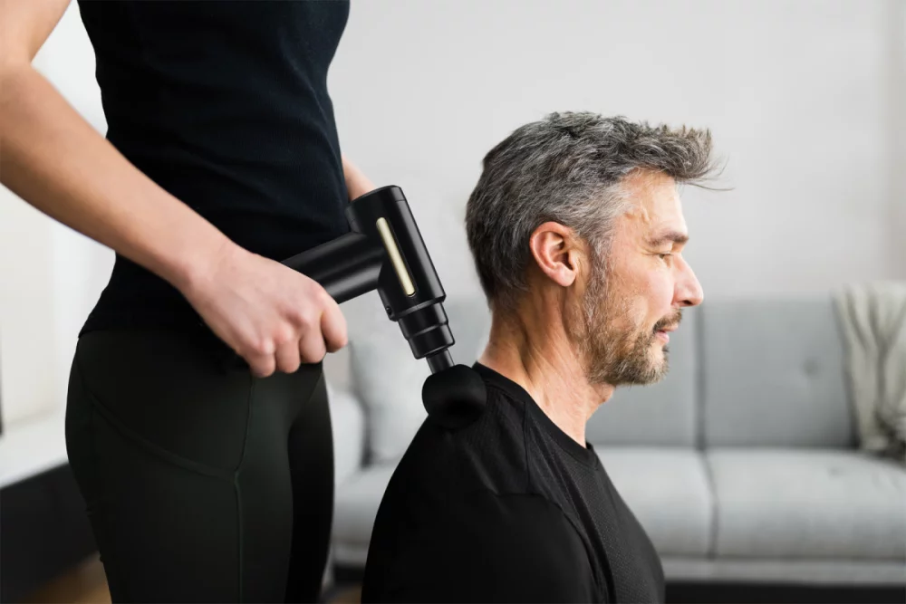 iLive™ Portable Cordless Massage Gun - Black