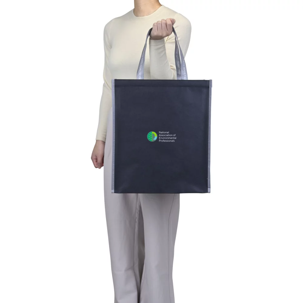Out of the Ocean® Reusable Large Shopper with Click N' Stay® - Black