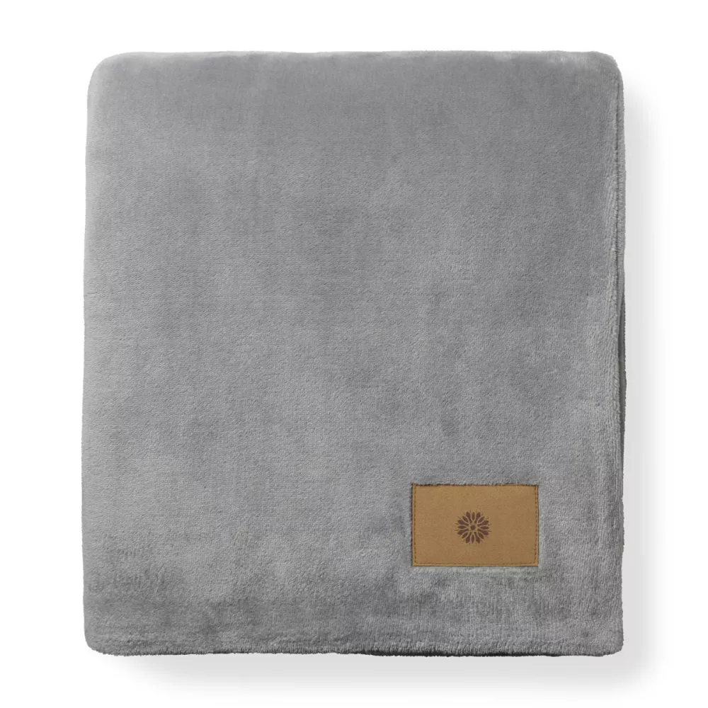 Mink Ever Soft Throw Blanket - Circular Grey