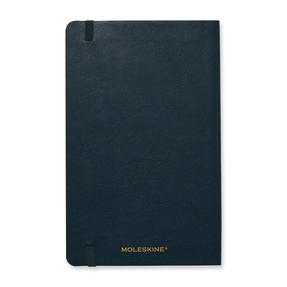 Moleskine® Precious & Ethical Vegan Soft Cover Ruled Large Notebook - Midnight Slate