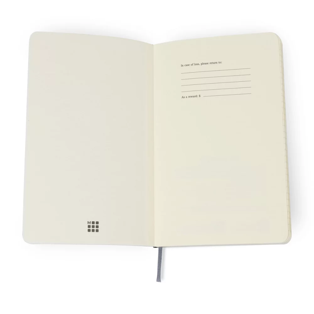 Moleskine® Precious & Ethical Vegan Soft Cover Ruled Large Notebook - Midnight Slate