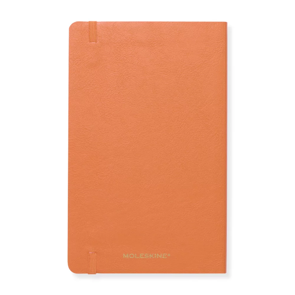 Cahier grand format à couverture souple vegan précieuse et éthique Moleskine® - Orange