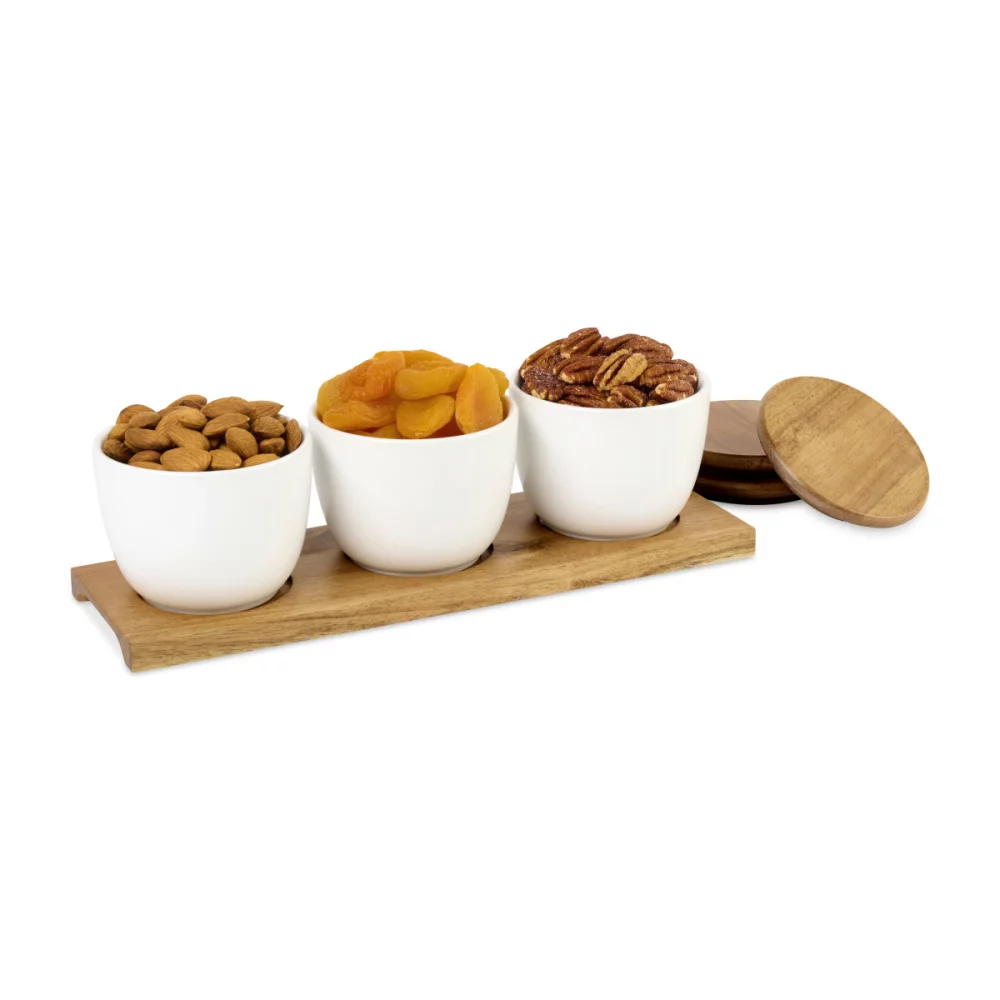 Plateau Trio d'Entrées de Cuisine - Bois