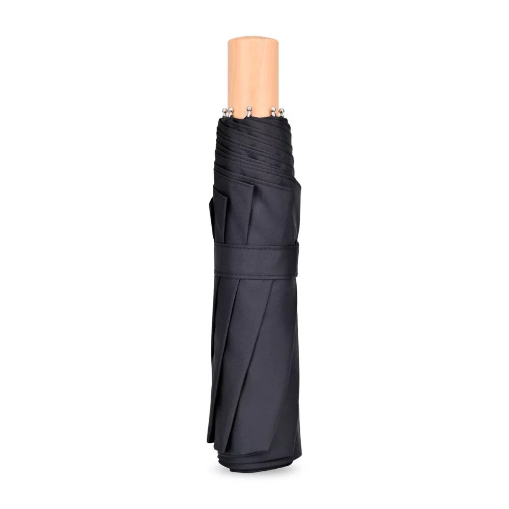 Parapluie pliant manuel recyclé Elements 43" - Noir