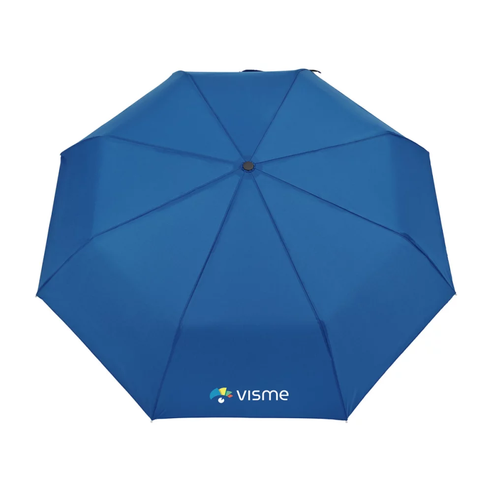 Parapluie pliant manuel recyclé Elements 43" - Bleu royal