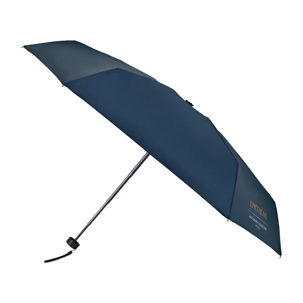 Parapluie pliant mini manuel recyclé Elements 39" - Marine