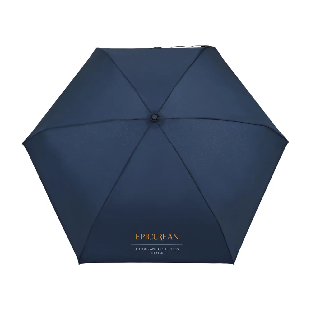 Parapluie pliant mini manuel recyclé Elements 39" - Marine