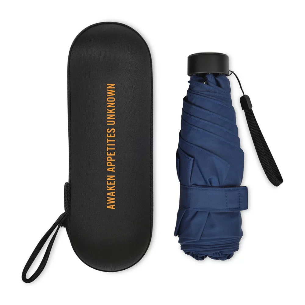 Parapluie pliant mini manuel recyclé Elements 39" - Marine